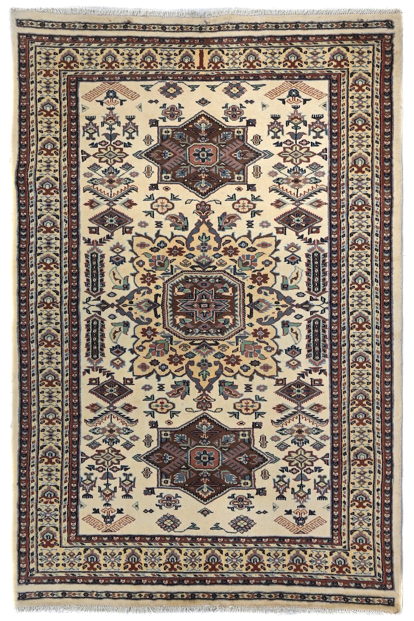 Bukhara Persian Rug – Oatmeal Diamond