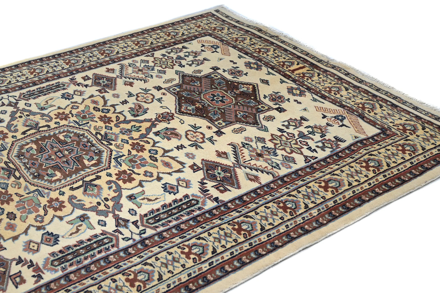 Bukhara Persian Rug – Oatmeal Diamond