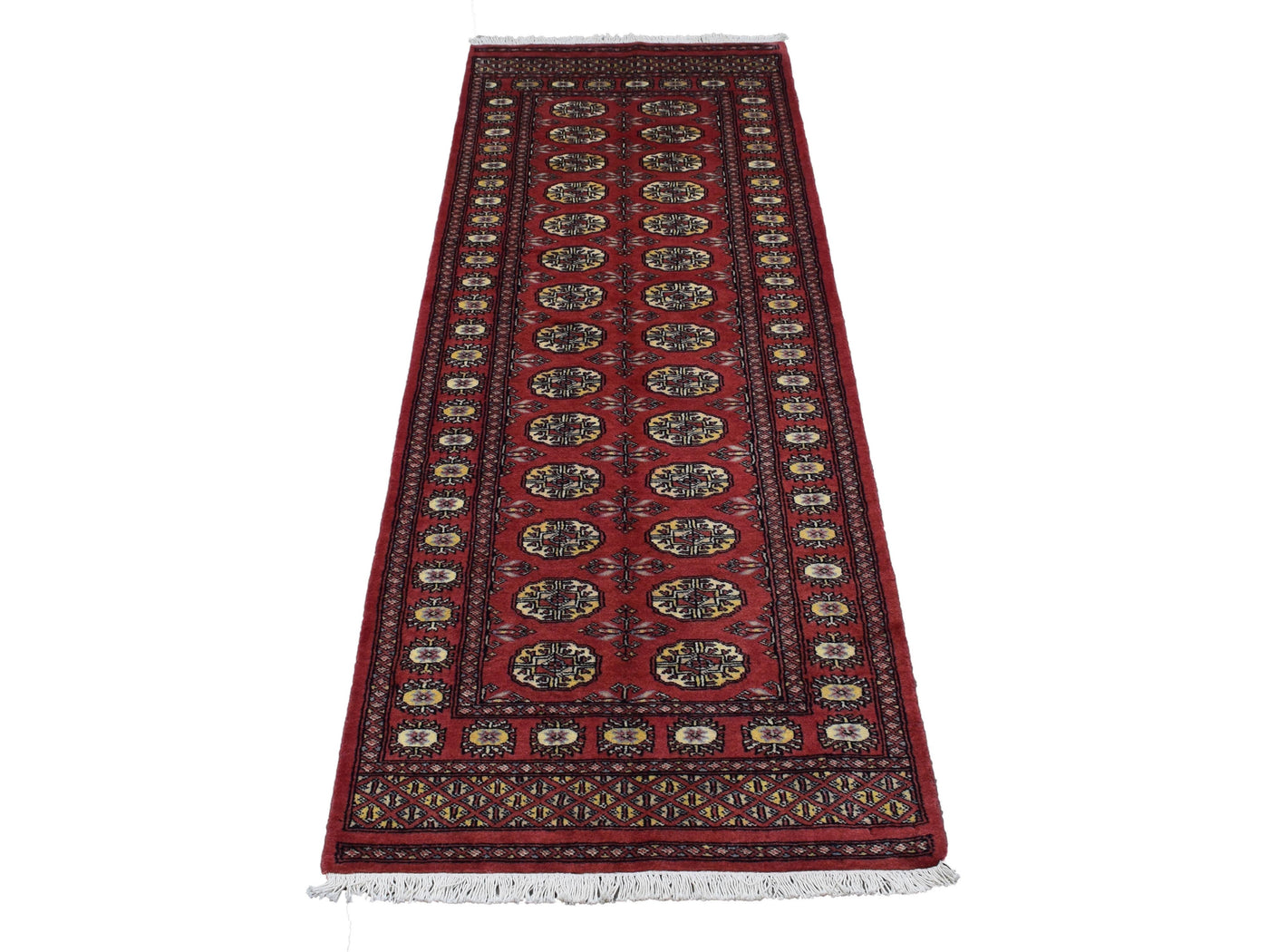 Bukhara Persian Runner – Scarlet Triptych