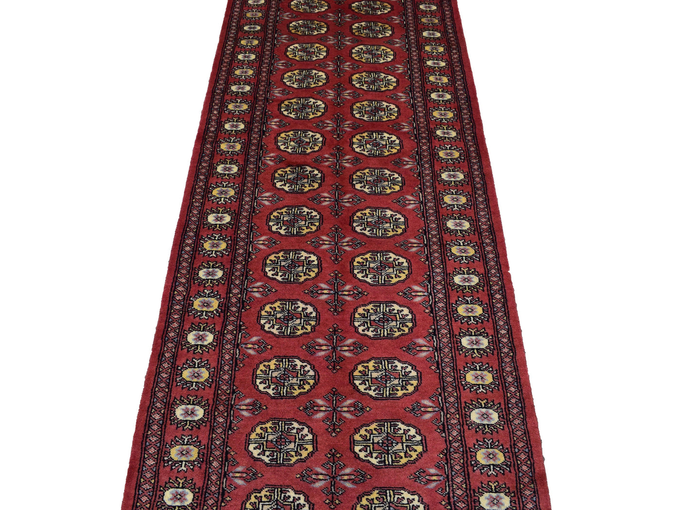 Bukhara Persian Runner – Scarlet Triptych