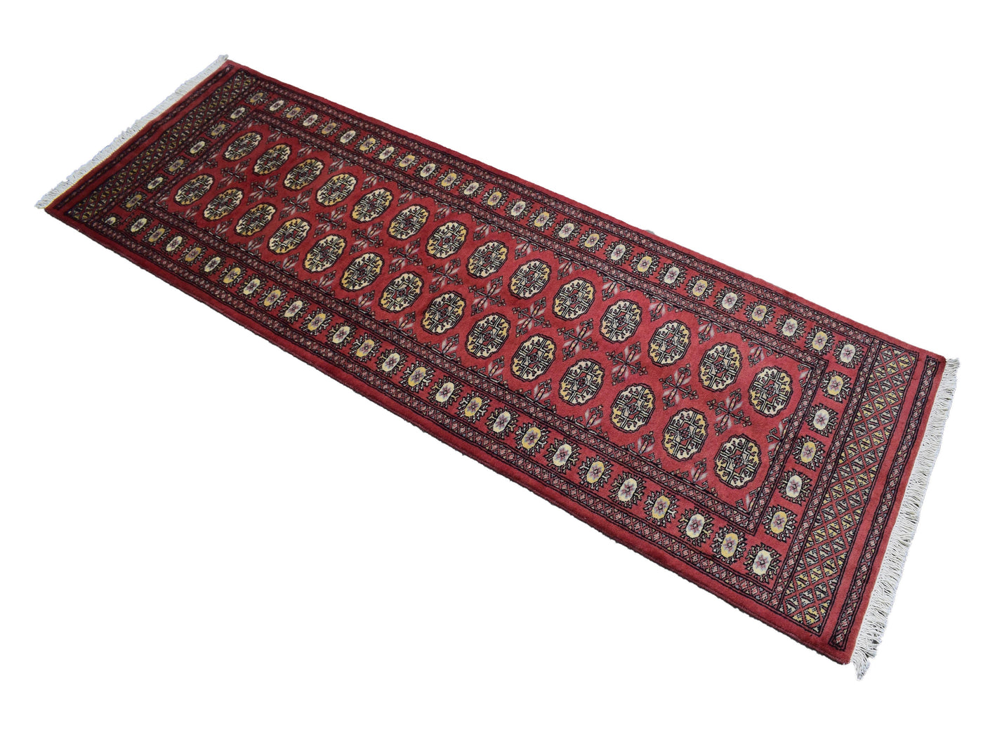 Bukhara Persian Runner – Scarlet Triptych