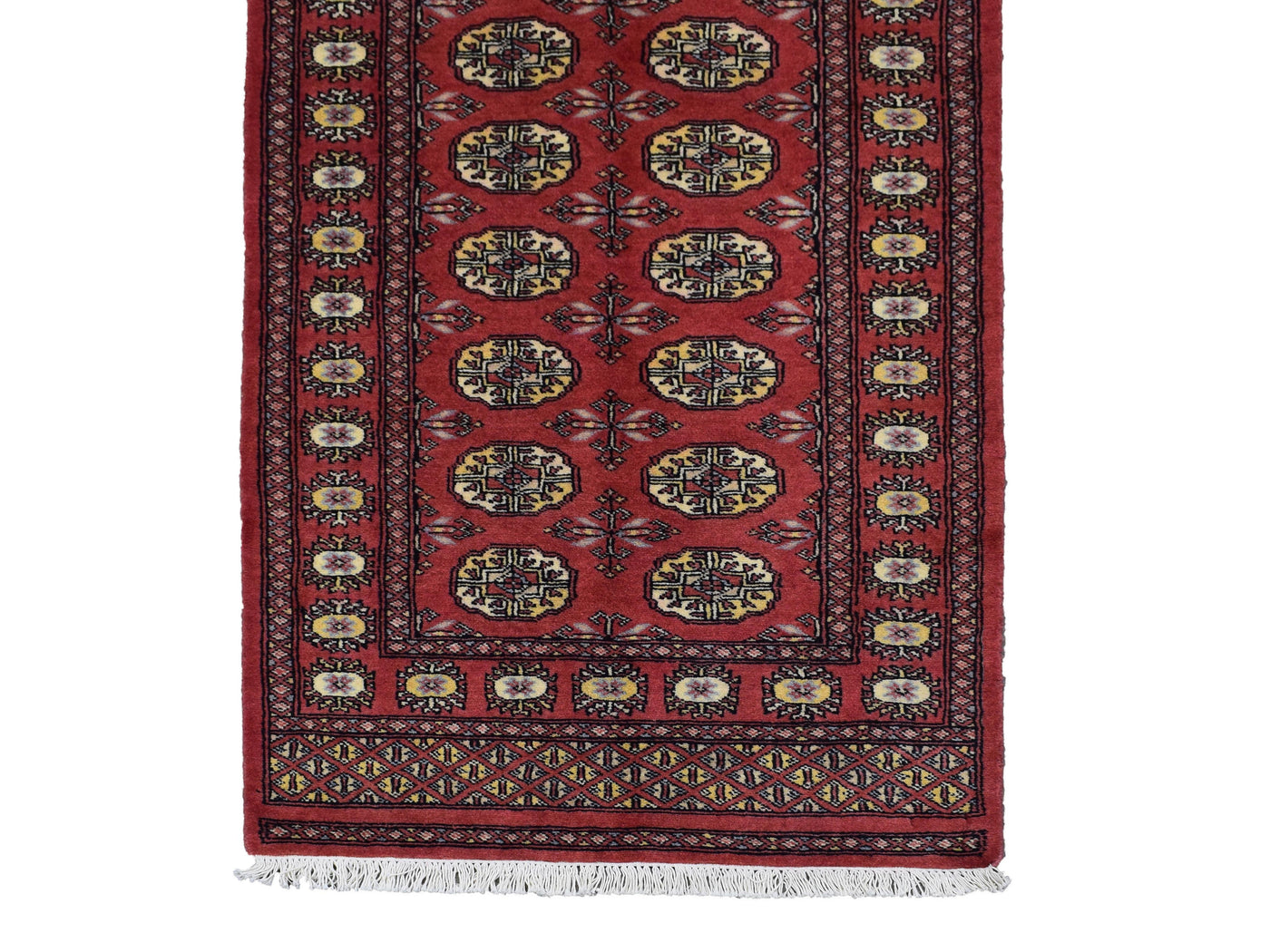 Bukhara Persian Runner – Scarlet Triptych