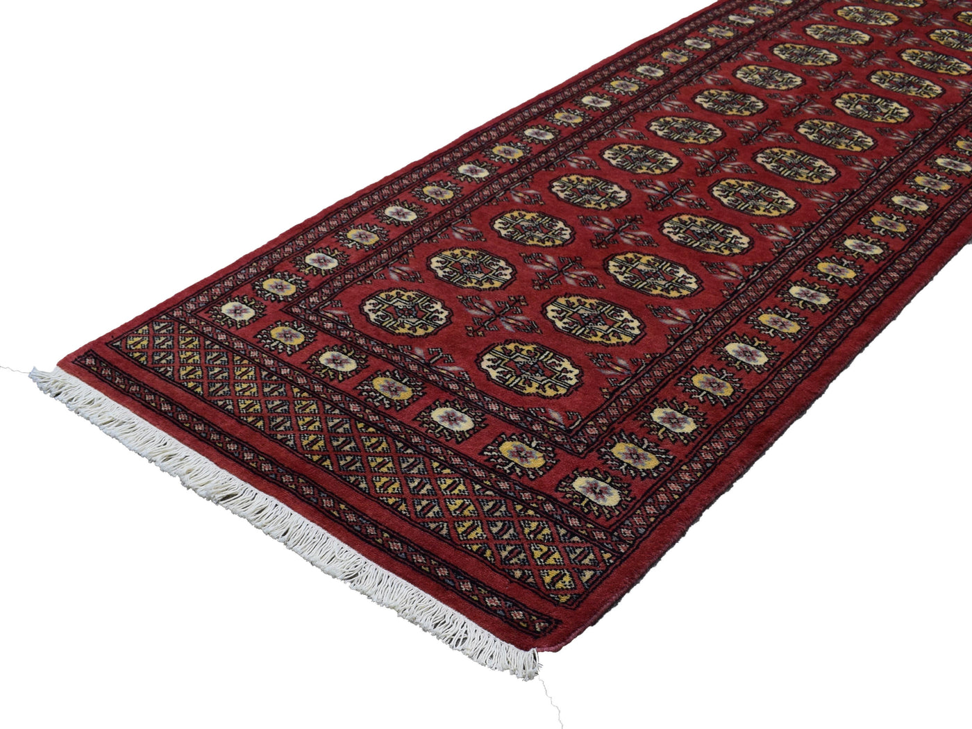 Bukhara Persian Runner – Scarlet Triptych