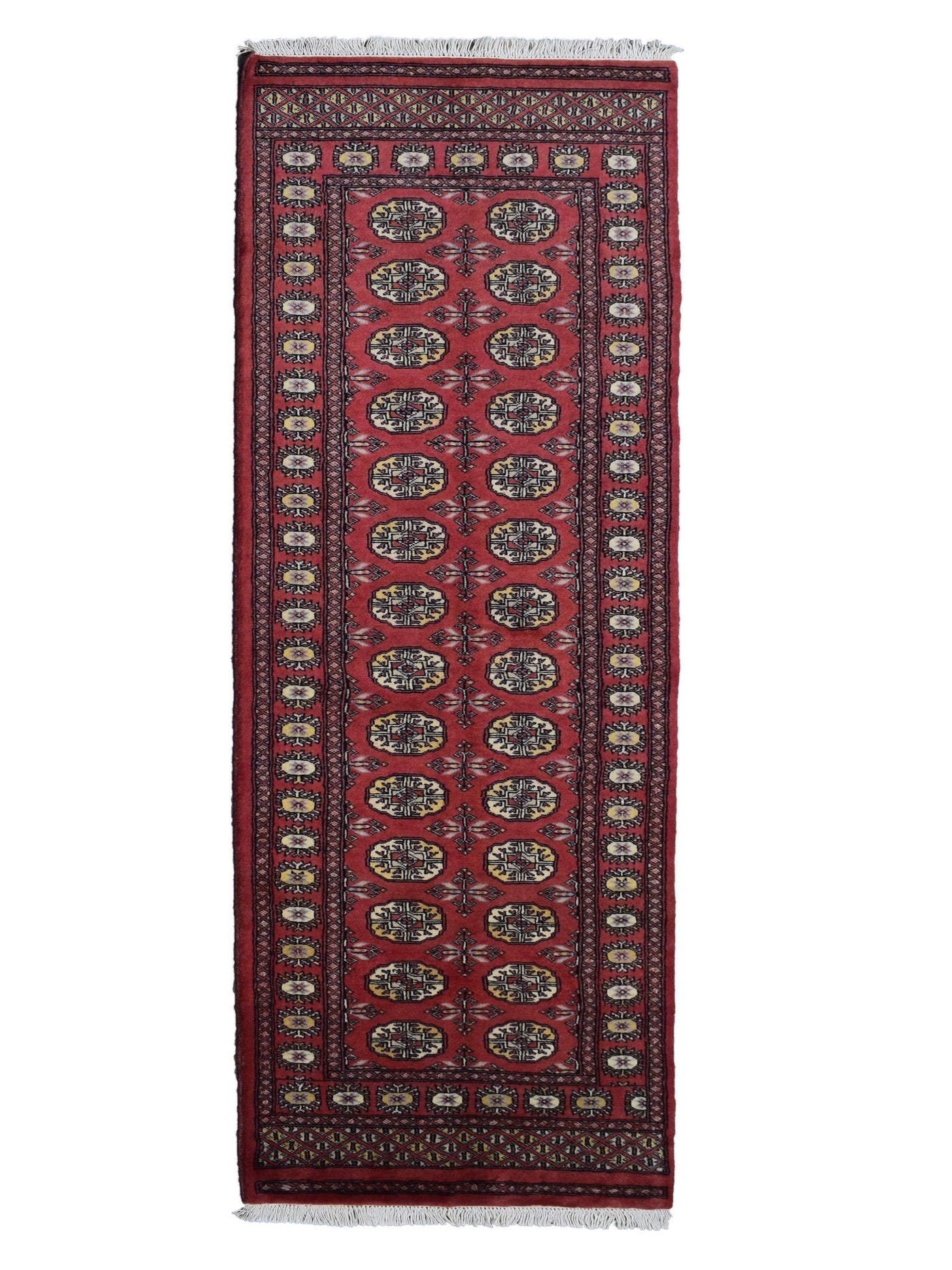 Bukhara Persian Runner – Scarlet Triptych