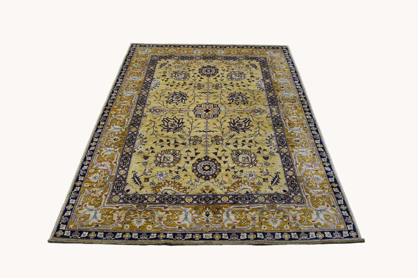 Chobi Afghan Rug – Ivory Arbor