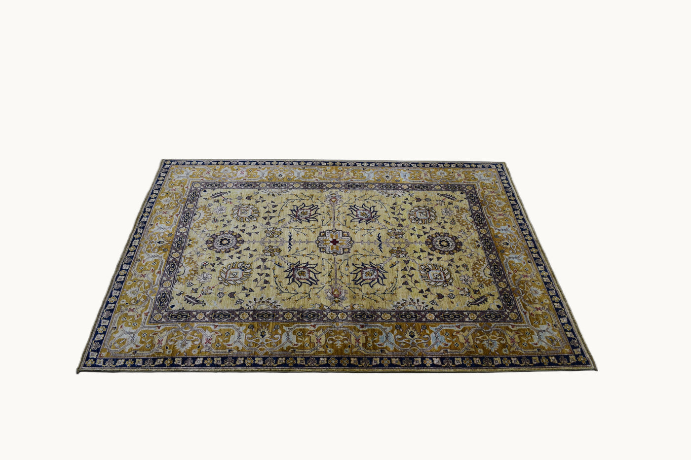 Chobi Afghan Rug – Ivory Arbor