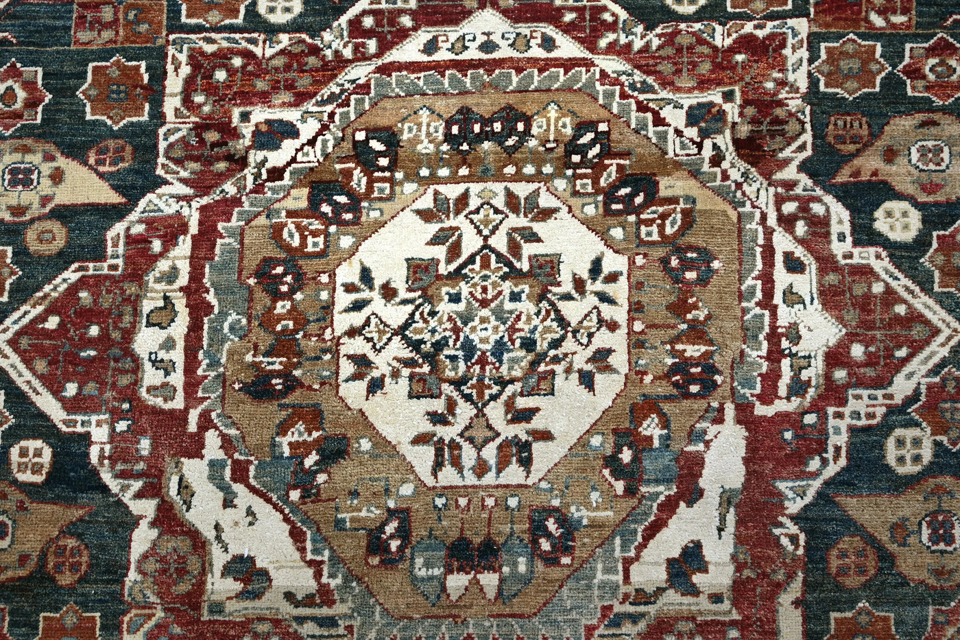 Chobi Afghan Rug – Linen Mosaic