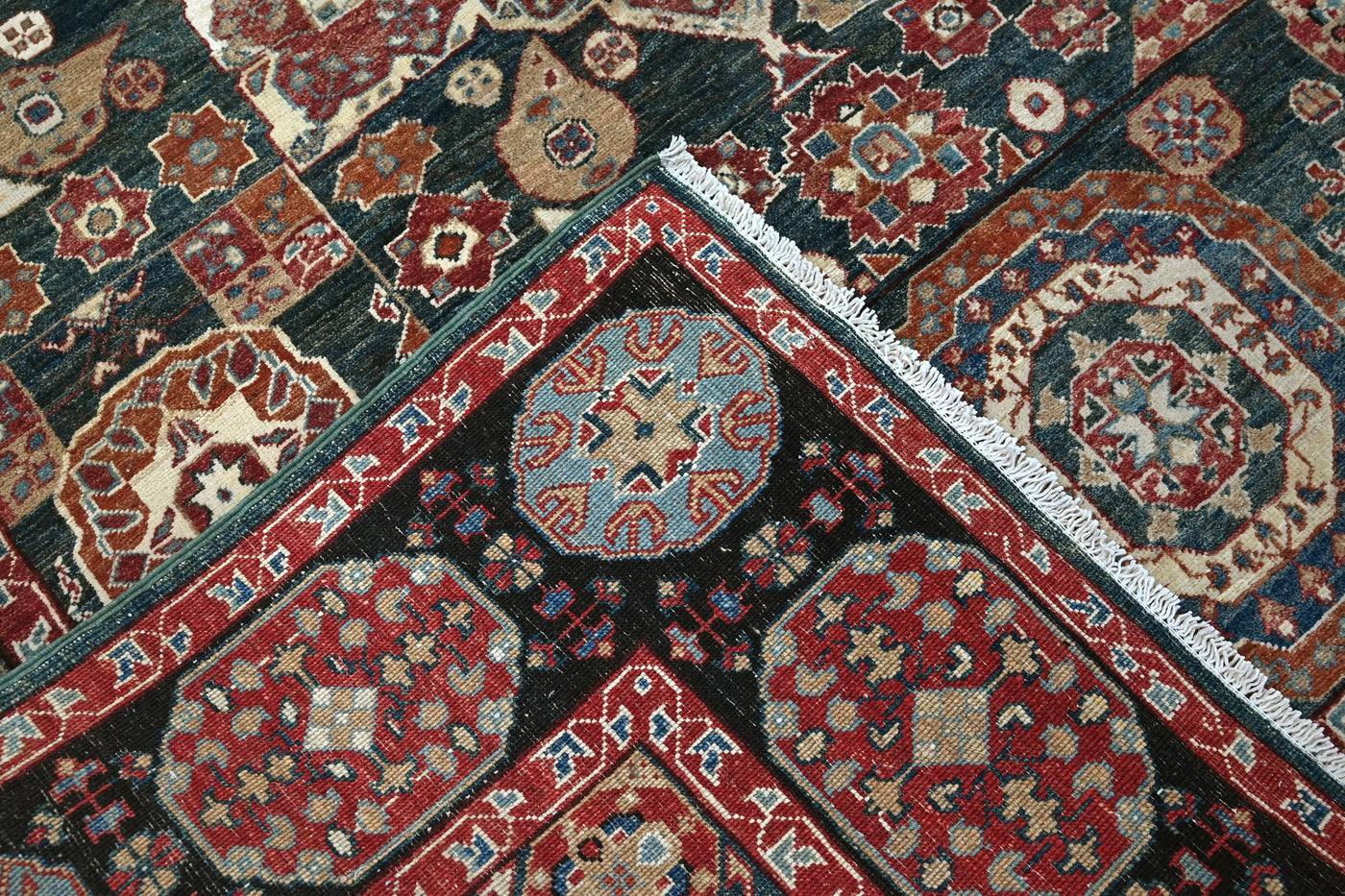 Chobi Afghan Rug – Linen Mosaic