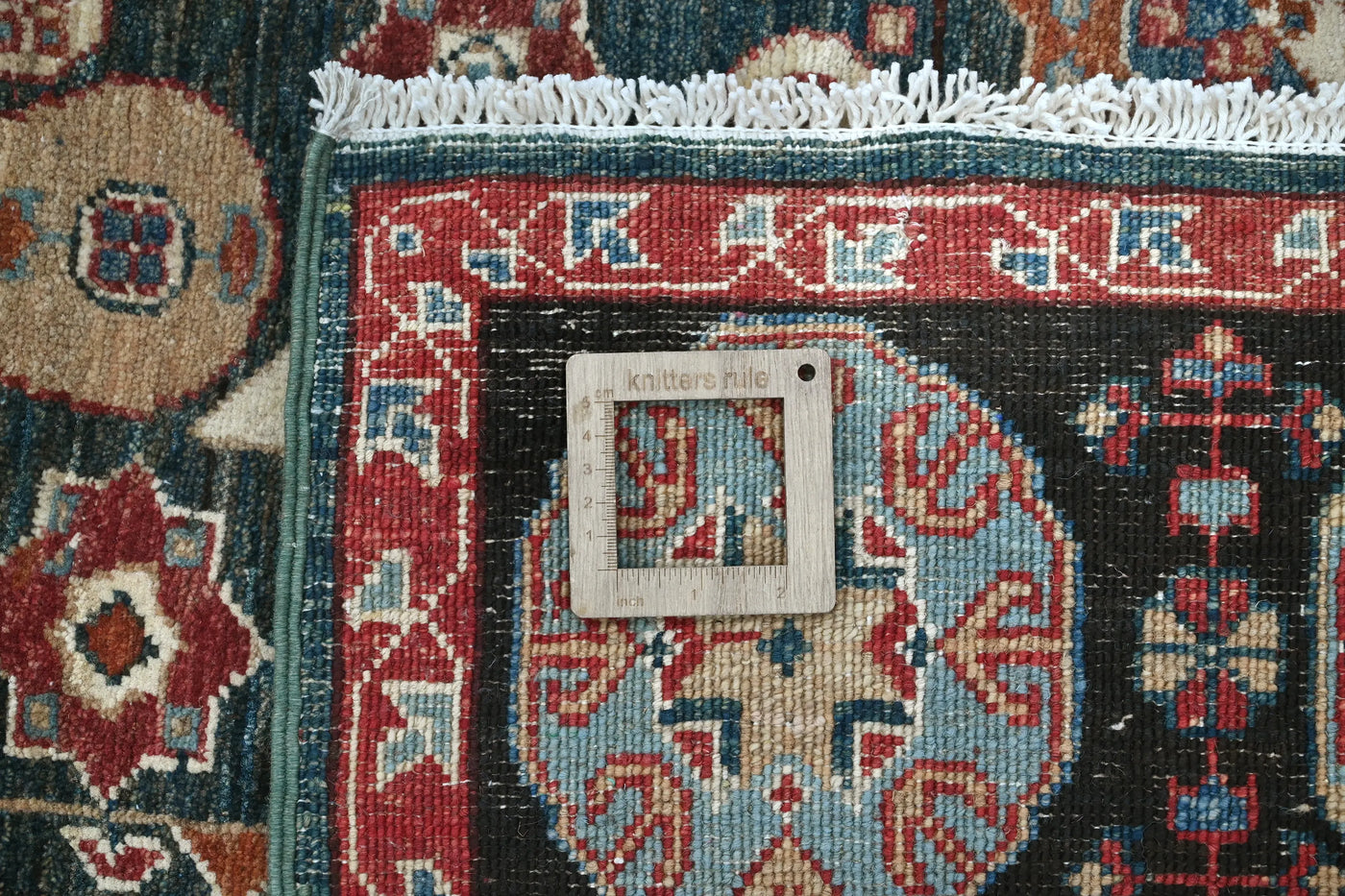 Chobi Afghan Rug – Linen Mosaic