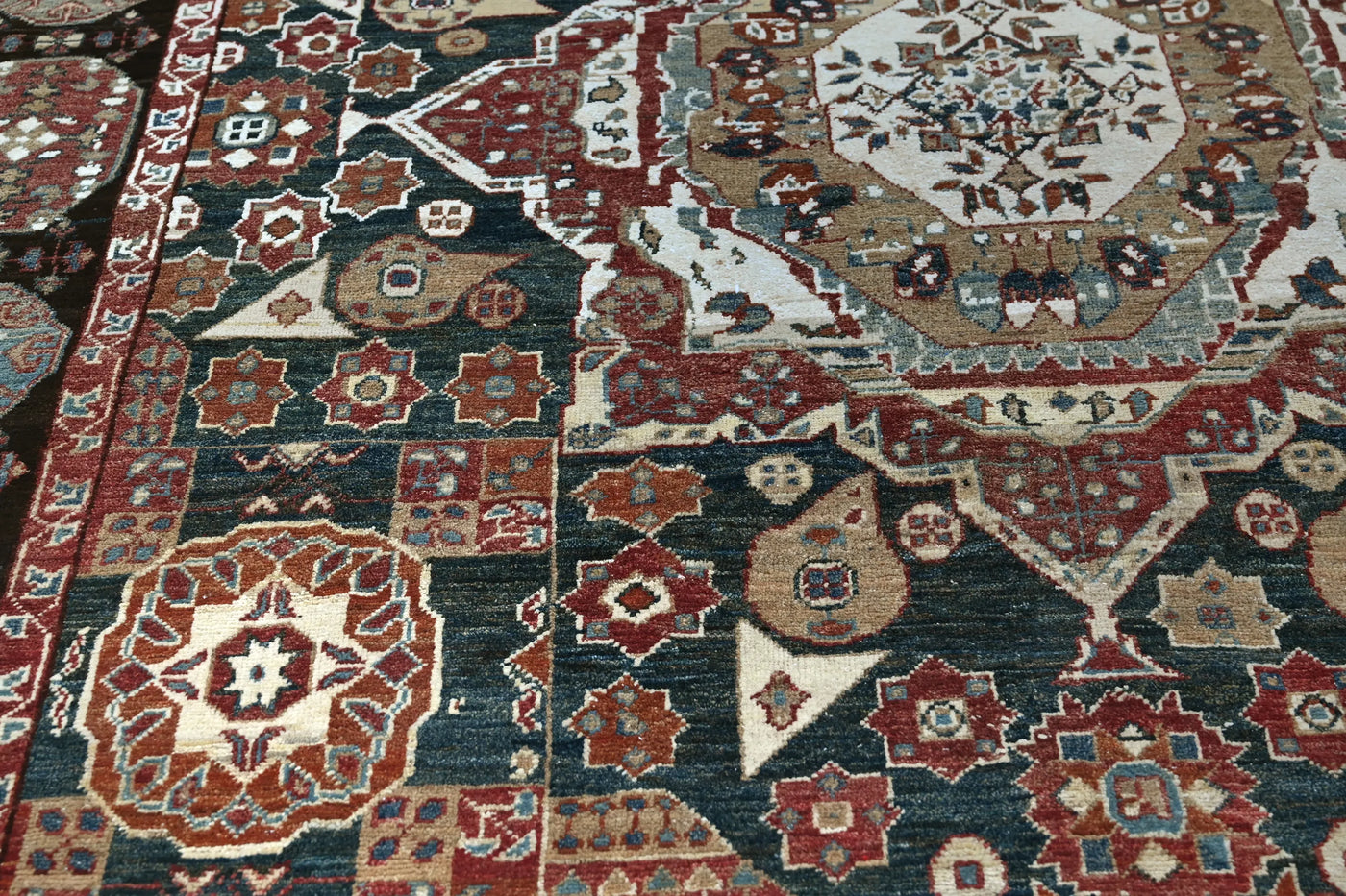 Chobi Afghan Rug – Linen Mosaic