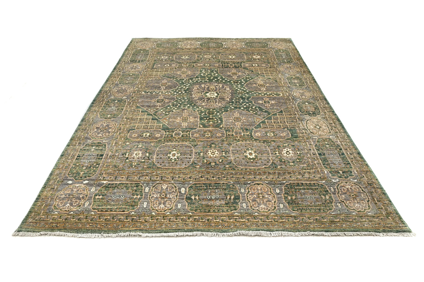 Chobi Afghan Rug – Dove Matrix