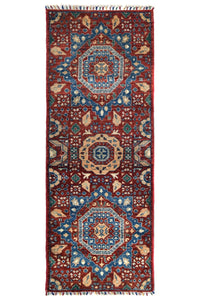 Chobi Afghan Rug – Scarlet Corridor