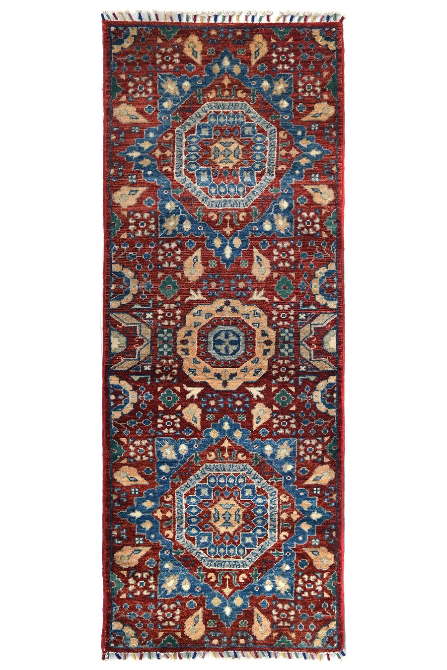 Chobi Afghan Rug – Scarlet Corridor