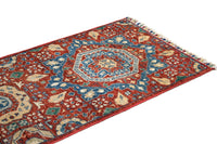 Chobi Afghan Rug – Scarlet Corridor