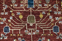 Chobi Afghan Rug – Maroon Vineyard