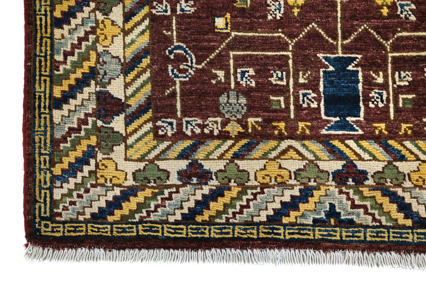 Chobi Afghan Rug – Fawn Blossom