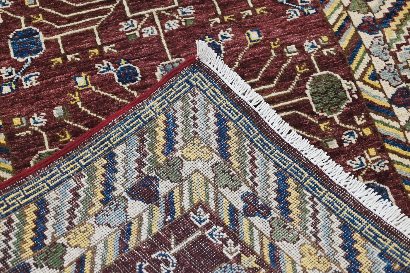 Chobi Afghan Rug – Fawn Blossom