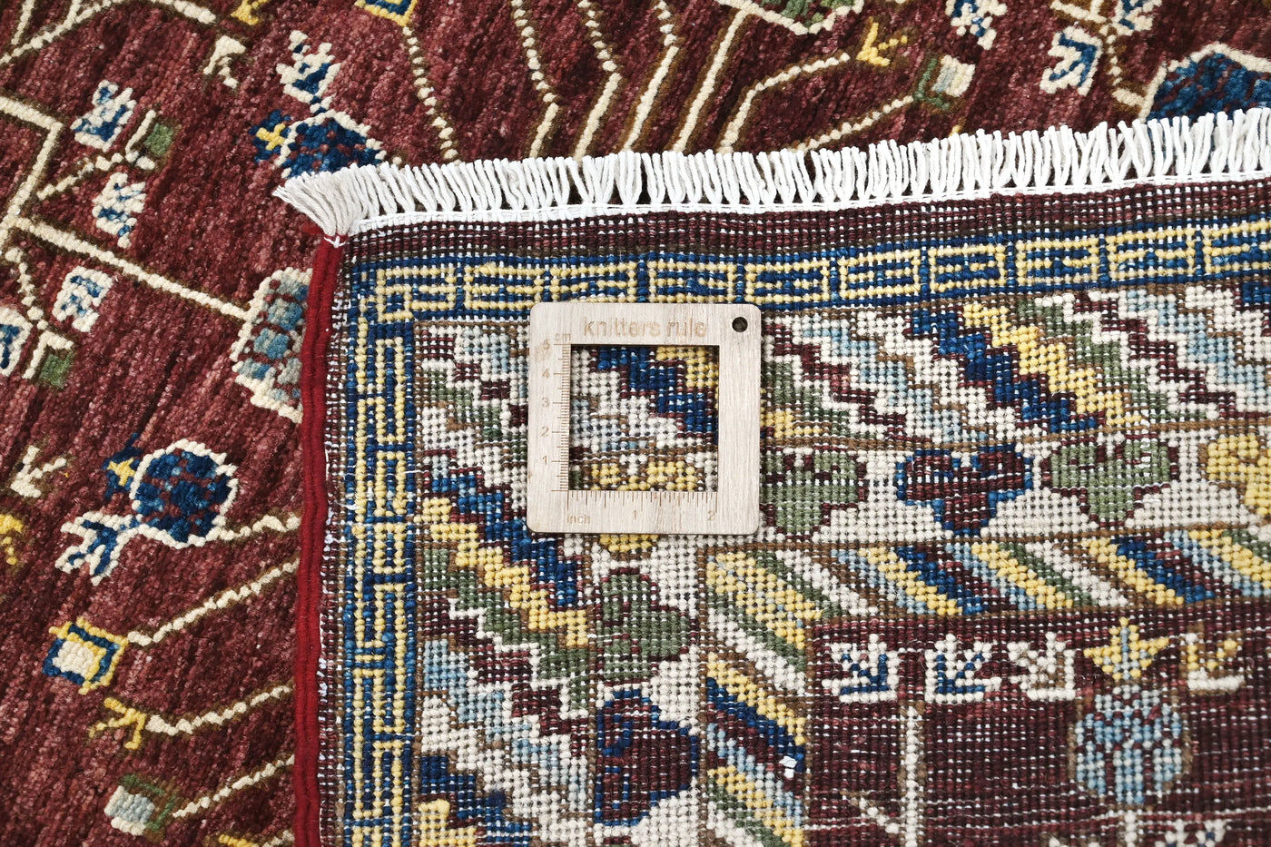 Chobi Afghan Rug – Fawn Blossom
