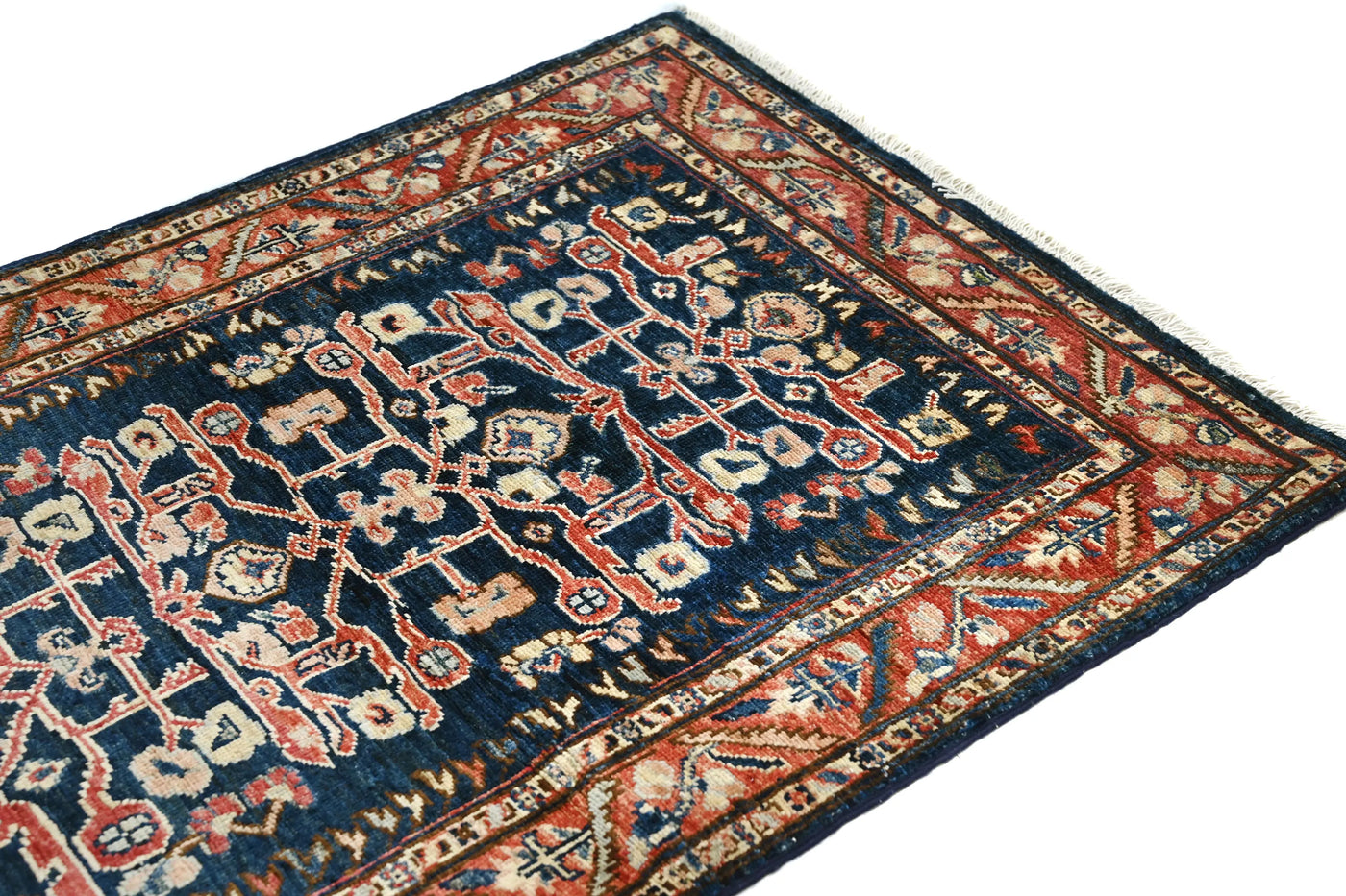 Chobi Afghan Rug – Lagoon Emblem