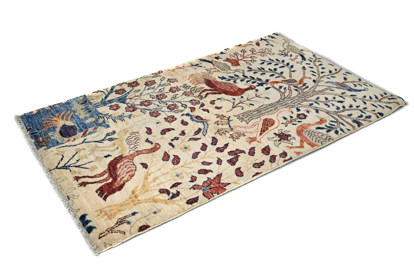 Chobi Afghan Rug – Clay Petal
