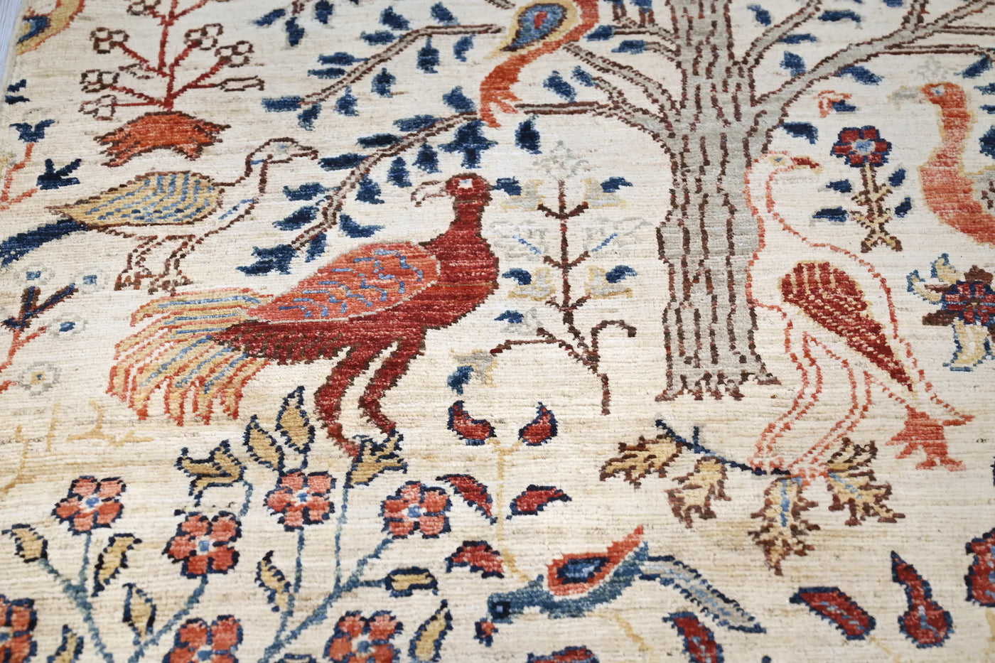 Chobi Afghan Rug – Clay Petal