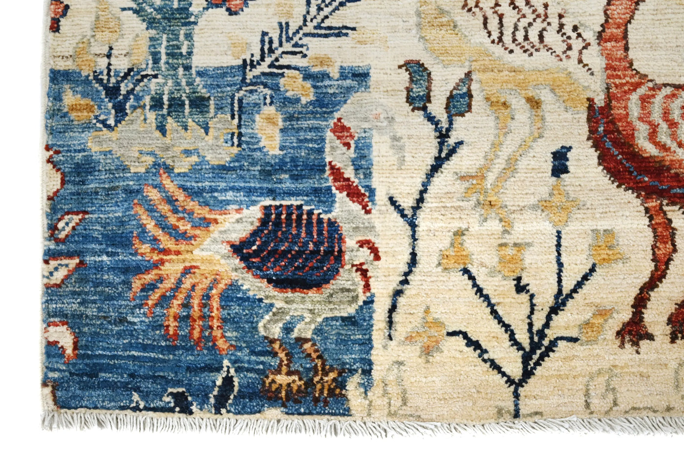 Chobi Afghan Rug – Clay Petal