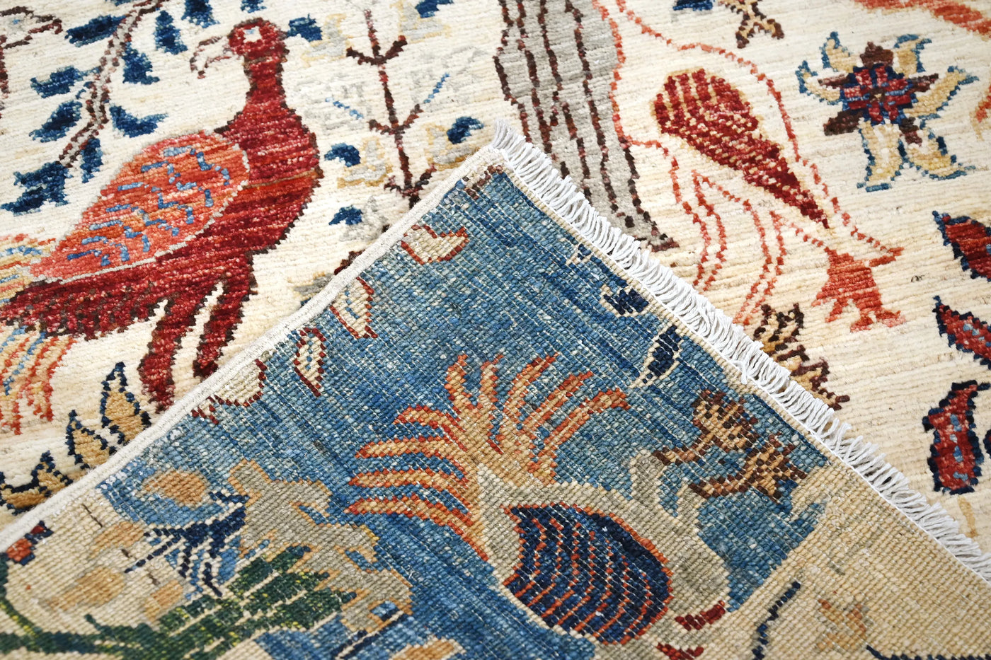 Chobi Afghan Rug – Clay Petal