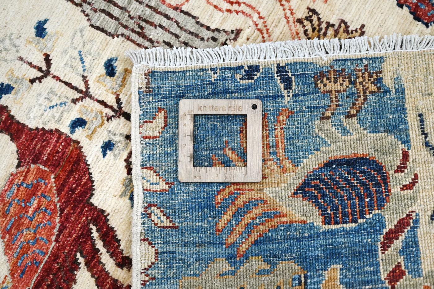 Chobi Afghan Rug – Clay Petal