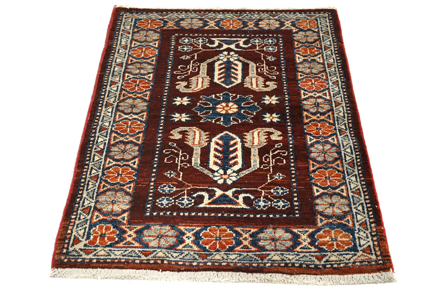 Chobi Afghan Rug – Mahogany Meadow