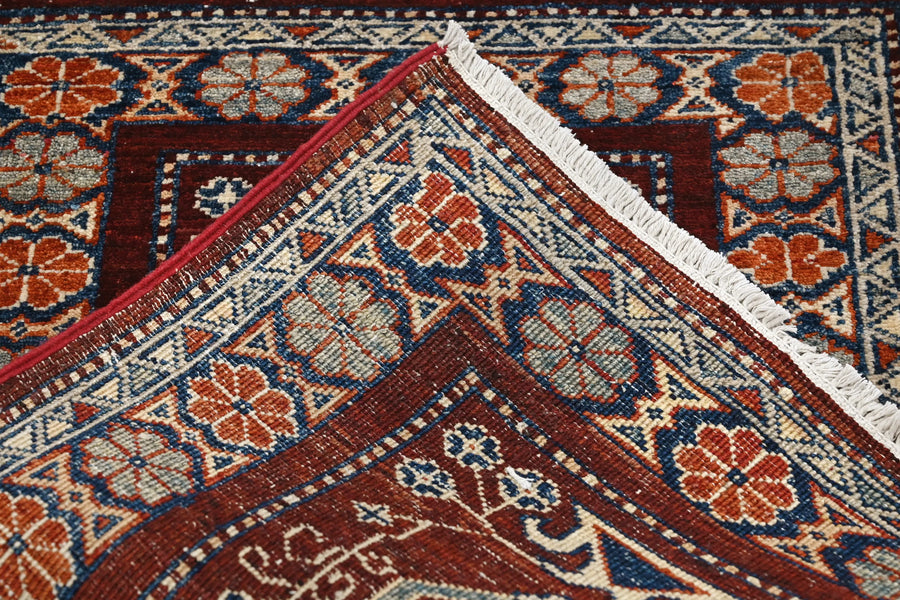 Chobi Afghan Rug – Mahogany Meadow