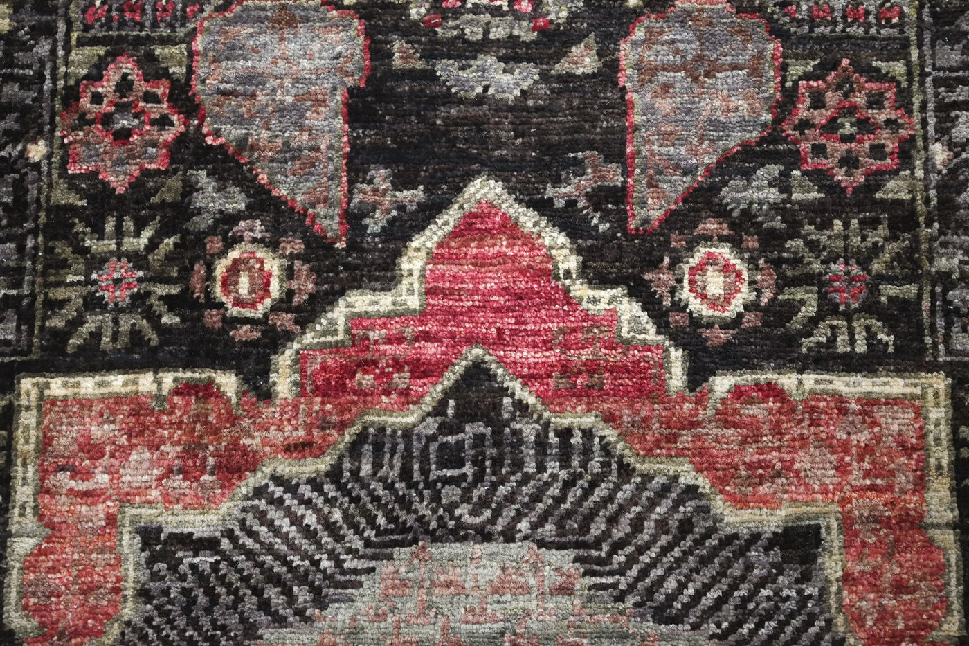 Chobi Afghan Rug – Graphite Constellation
