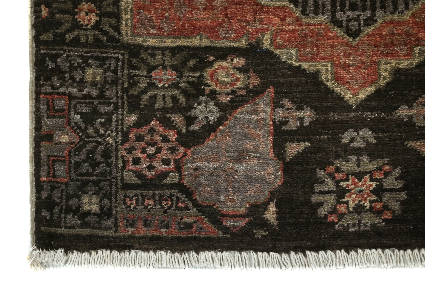 Chobi Afghan Rug – Graphite Constellation