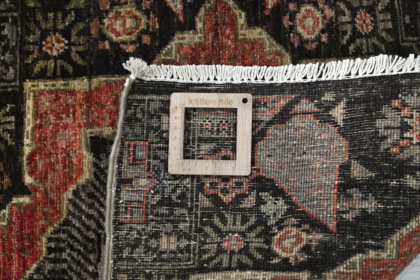 Chobi Afghan Rug – Graphite Constellation