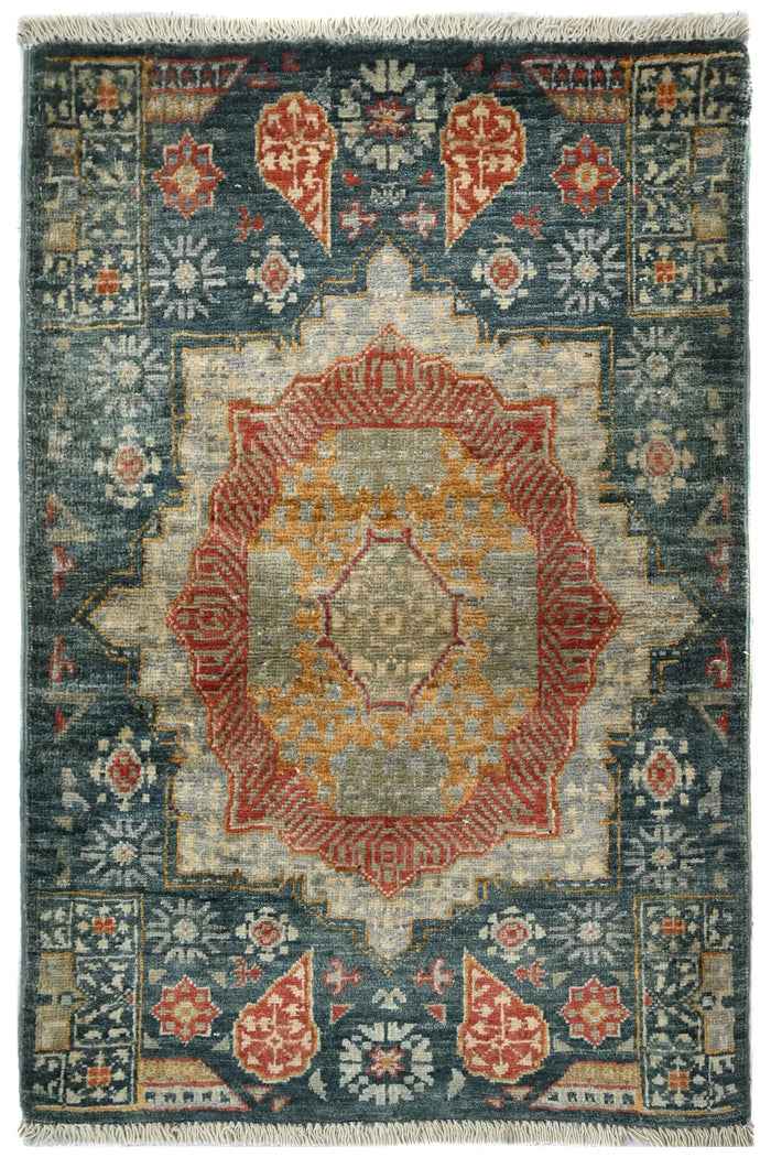 Chobi Afghan Rug – Oatmeal Matrix