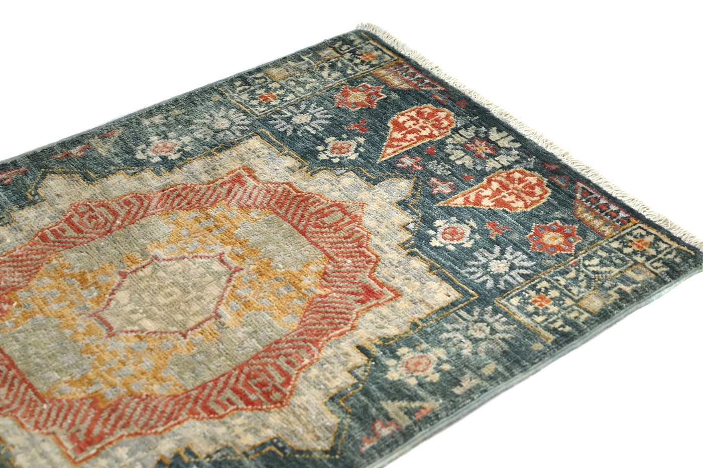 Chobi Afghan Rug – Oatmeal Matrix