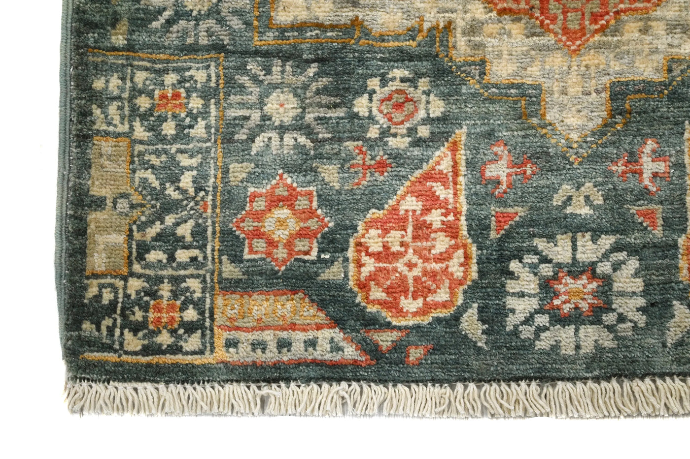 Chobi Afghan Rug – Oatmeal Matrix