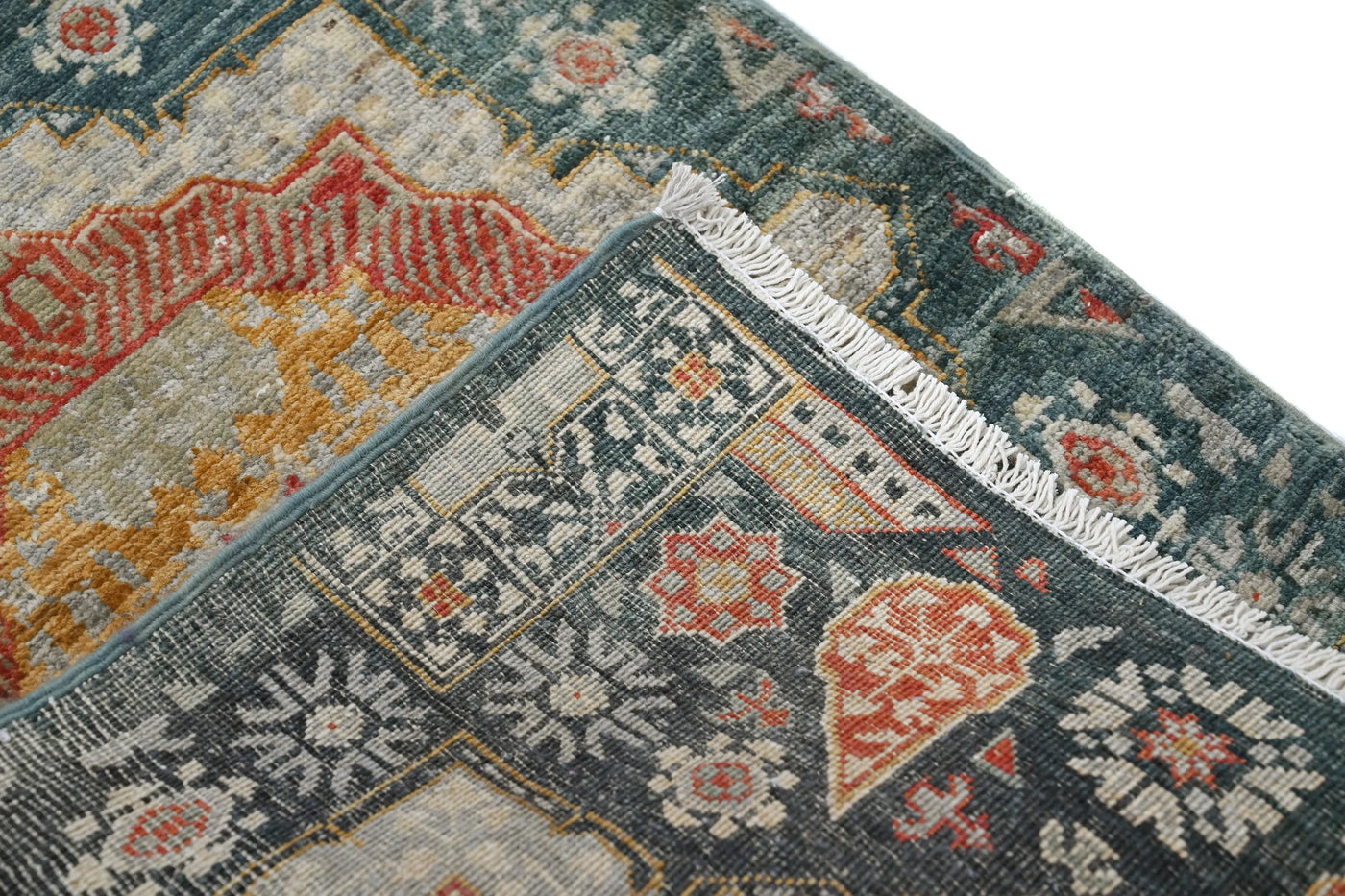 Chobi Afghan Rug – Oatmeal Matrix