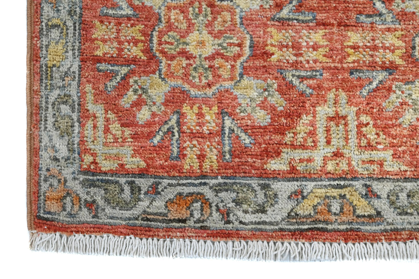 Chobi Afghan Rug – Parchment Floral