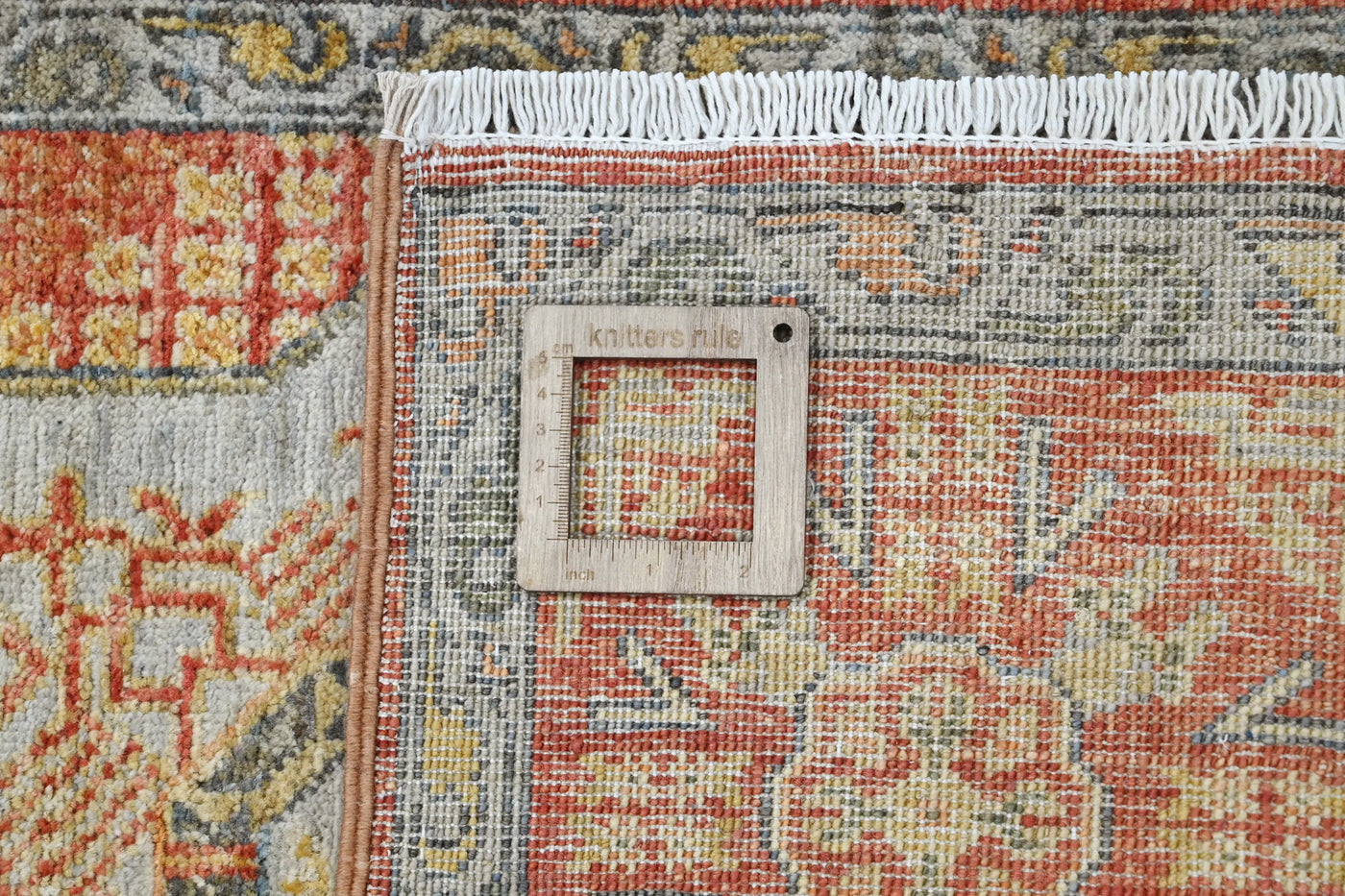Chobi Afghan Rug – Parchment Floral