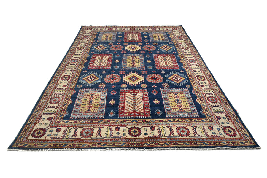 Chobi Afghan Rug – Cobalt Courtyard