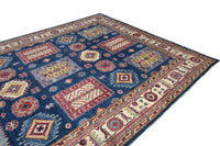 Chobi Afghan Rug – Cobalt Courtyard