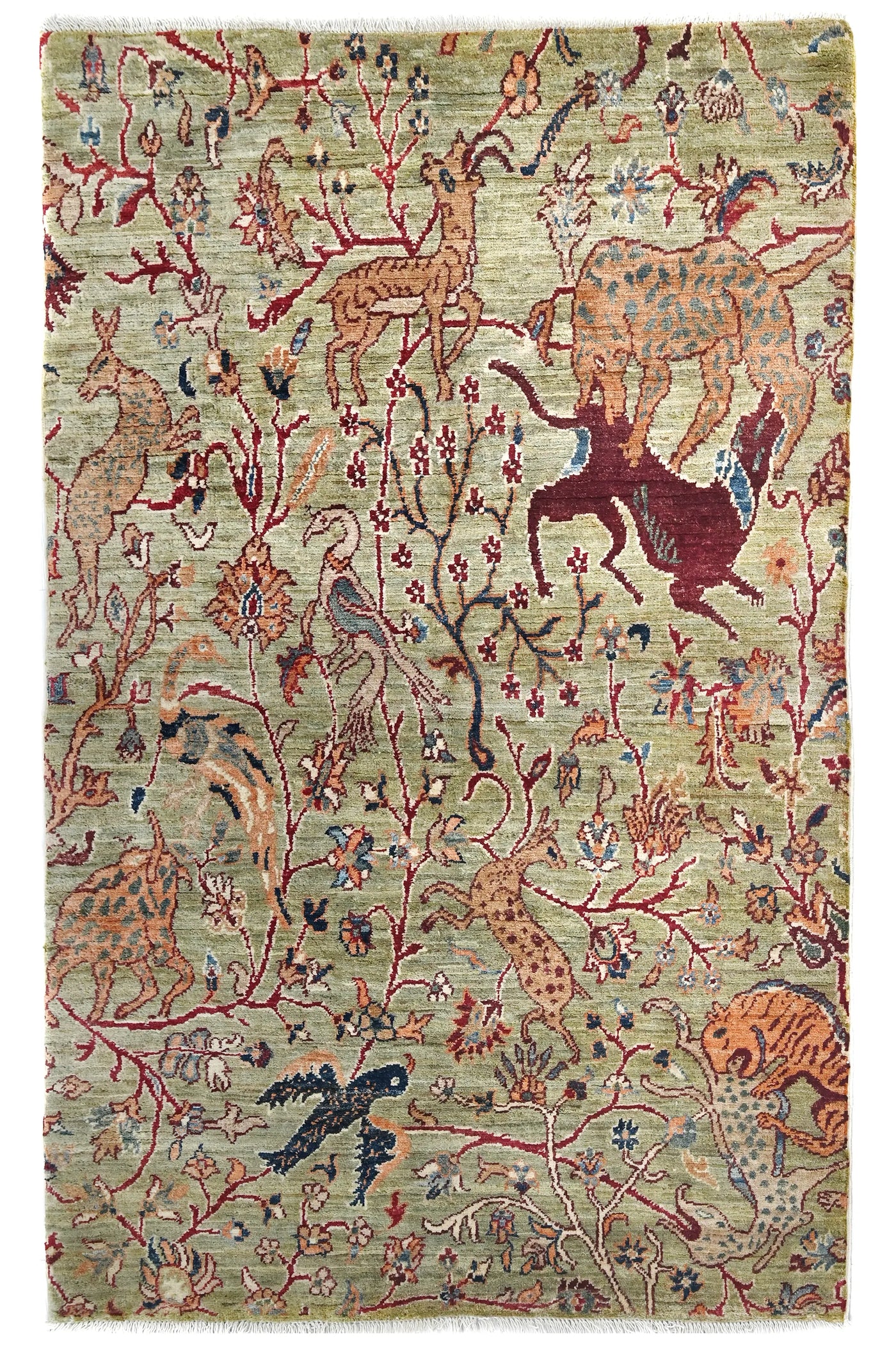 Chobi Afghan Rug – Forest Blossom