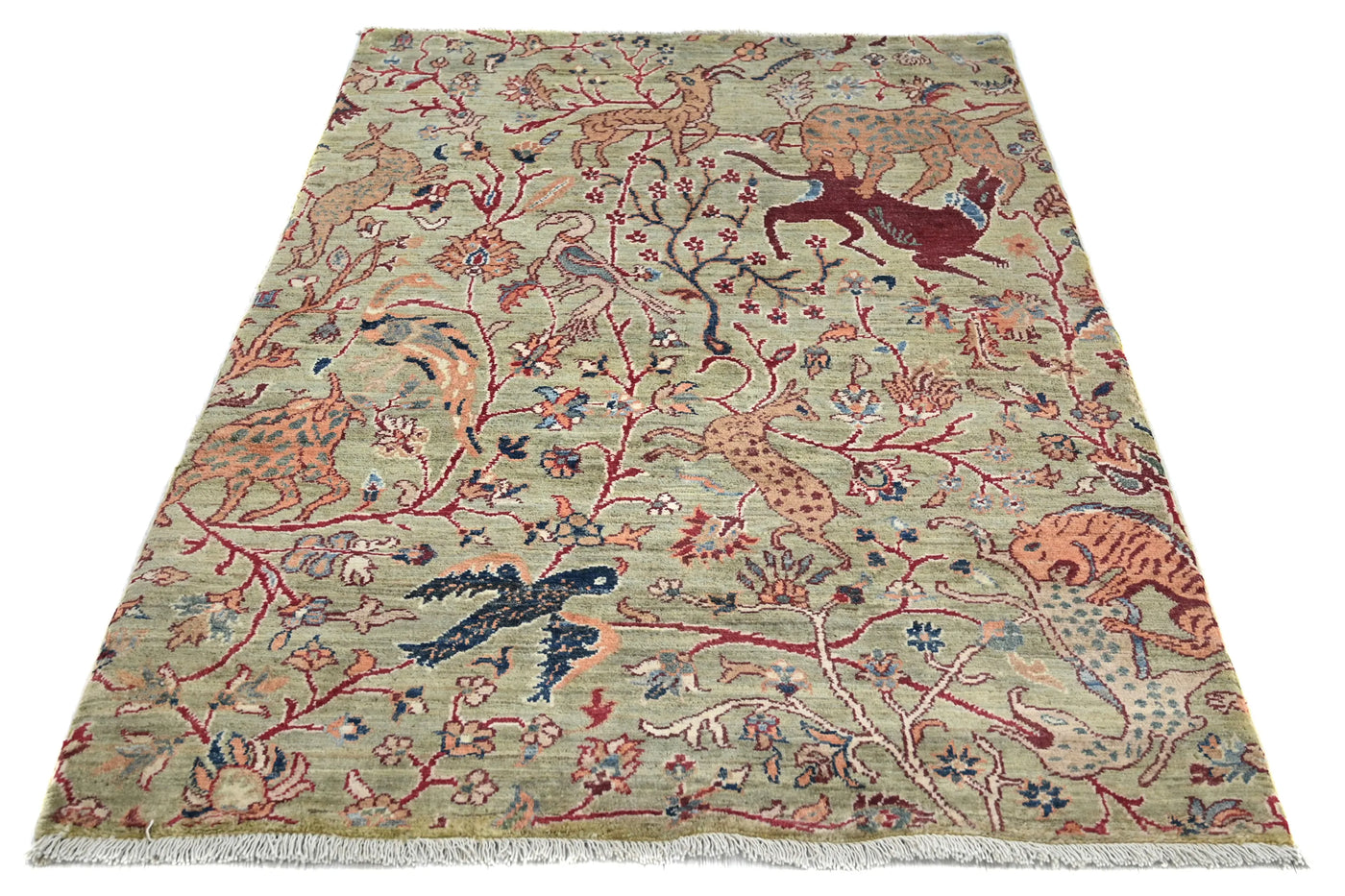 Chobi Afghan Rug – Forest Blossom