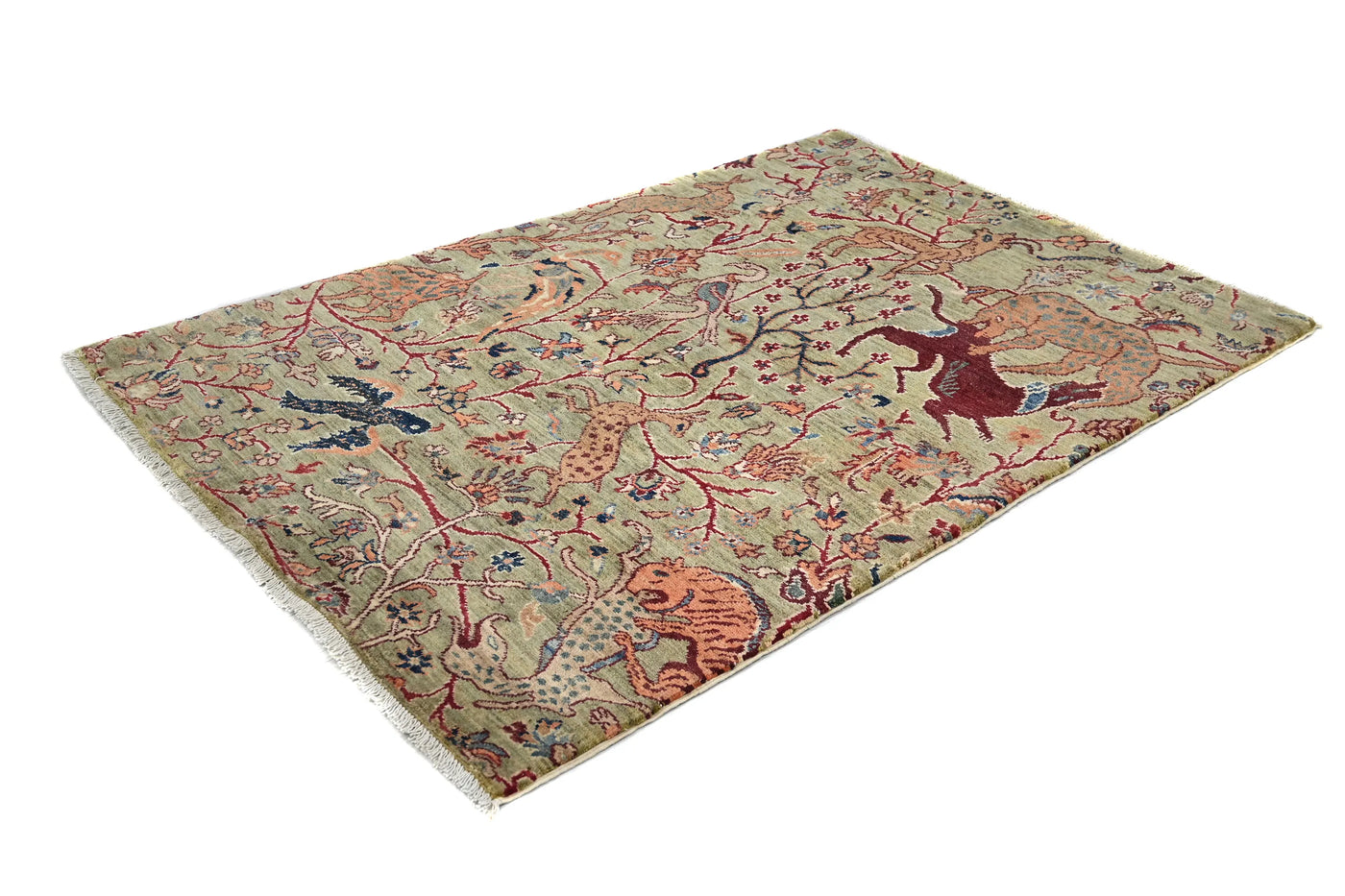 Chobi Afghan Rug – Forest Blossom