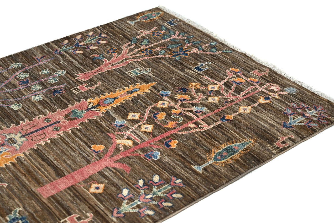 Chobi Afghan Rug – Indigo Branch