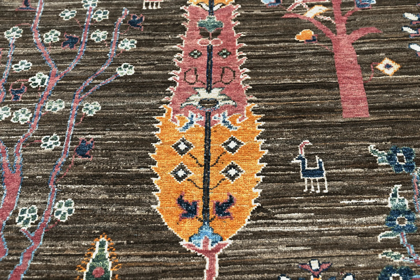 Chobi Afghan Rug – Indigo Branch