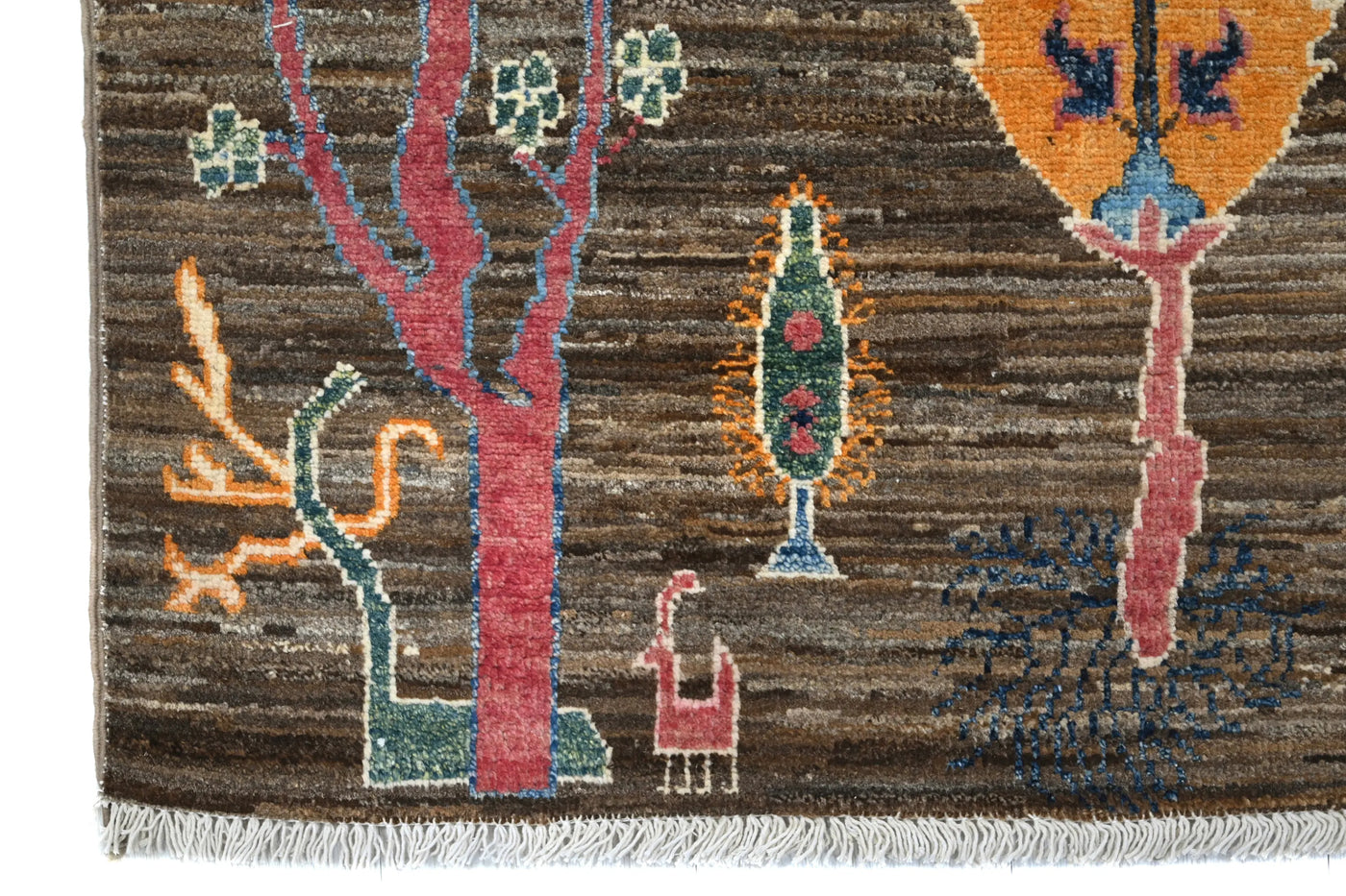 Chobi Afghan Rug – Indigo Branch