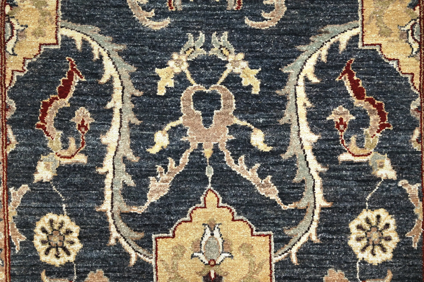 Chobi Afghan Rug – Ivory Mosaic