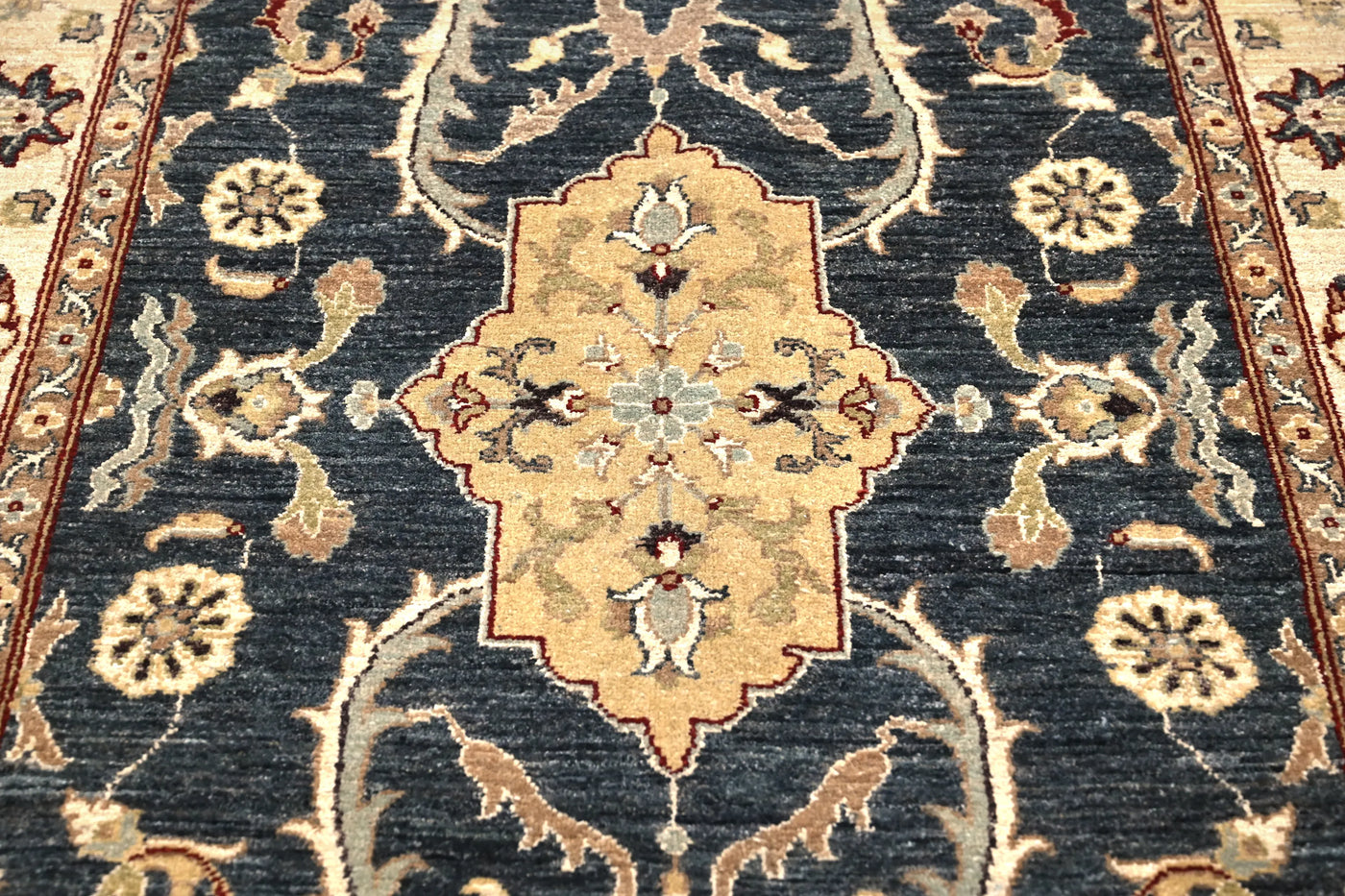 Chobi Afghan Rug – Ivory Mosaic