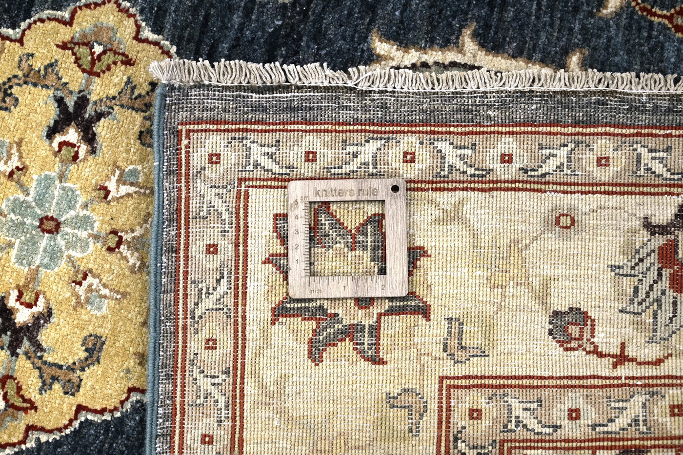 Chobi Afghan Rug – Ivory Mosaic